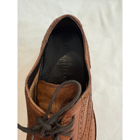 Cole Haan Air Colton Wing Tip Oxfords Shoes Distressed Brown C10027 Mens 8 M main image 12